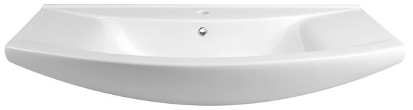 Aqualine Aqualine, ZERO 97 keramické umyvadlo nábytkové 97x51cm, bílá, 6095