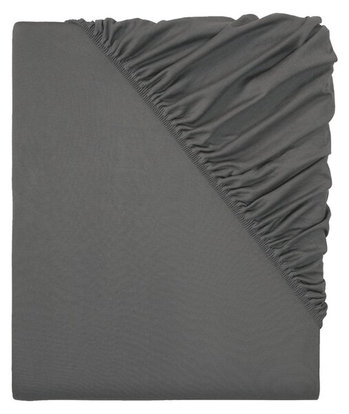 LIVARNO home Žerzejové napínací prostěradlo, 90-100 x 200 cm (šedá) (100358617001)