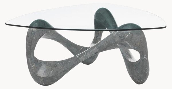 Ručně vyrobený konferenční stolek se skleněnou deskou Stone Decor