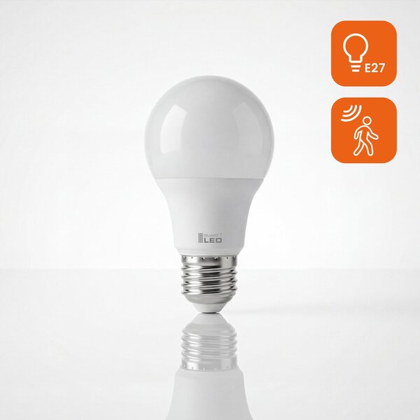 Bílá LED žárovka E27 12 W – neutrální bílá, 1160 lm, úhel 360°