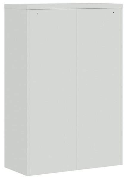 Kancelářská skříň 90 x 40 x 140 cm ocelová šedá 244649