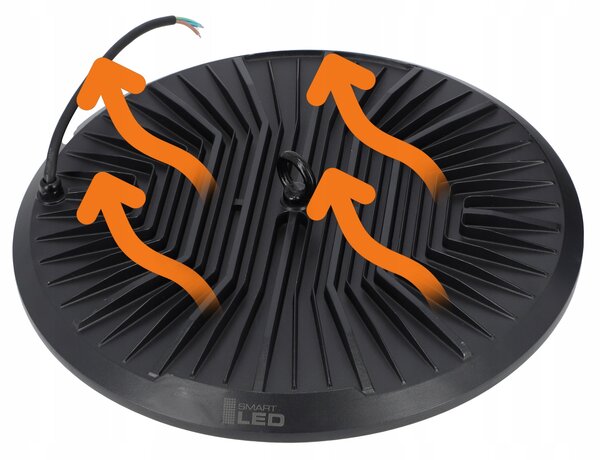 Průmyslové LED svítidlo High Bay 150 W, neutrální bílá, IP65, Ø 296 mm
