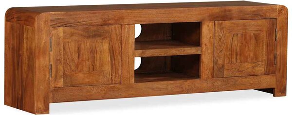 TV stolek masivní dřevo s medovým povrchem 120 x 30 x 40 cm 244679