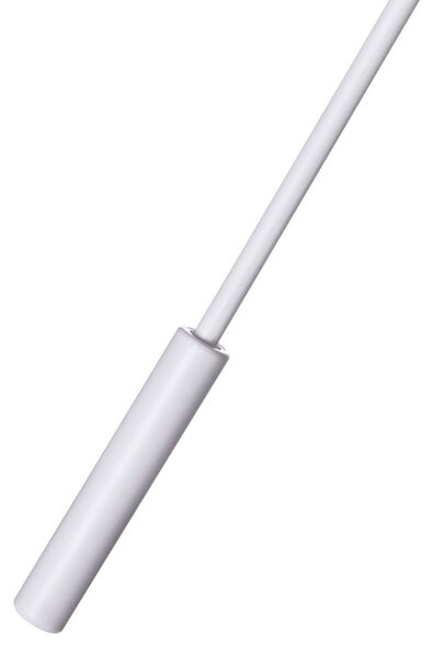 Kovová tyč na závěsy bílá 125 cm