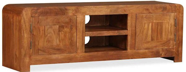 TV stolek masivní dřevo s medovým povrchem 120 x 30 x 40 cm 244679