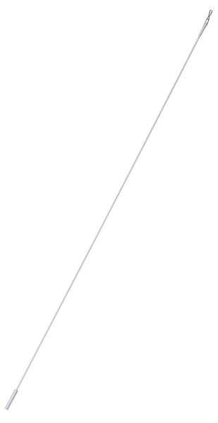 Kovová tyč na závěsy bílá 125 cm