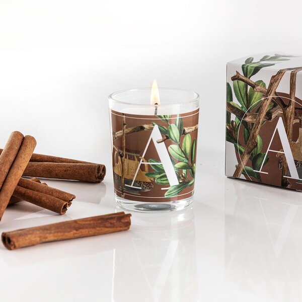 Pernici Elementi - Amber & Wood Vonná svíčka, 70 g