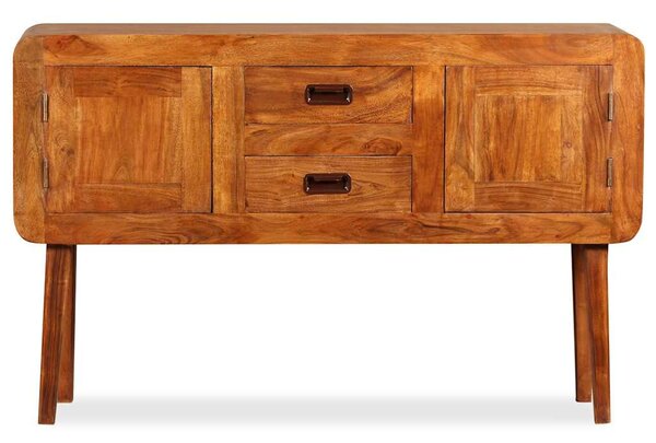 Příborník masivní dřevo s medovým povrchem 120 x 30 x 75 cm 244682