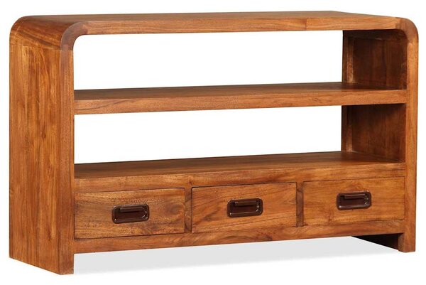 TV skříňka masivní akáciové dřevo 90 x 30 x 55 cm 244681