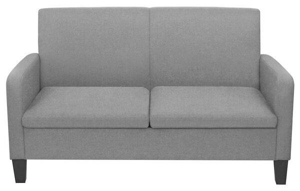 Dvousedačka, 135x65x76 cm, světle šedá 244708