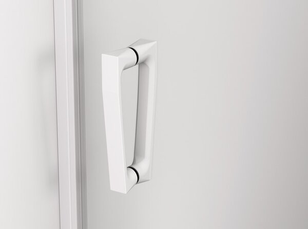 Ronal CADURA CA2C dvoukřídlé sprchové dveře 75 cm Šířka: 750 mm, Profil: Bílá, Sklo: Hladké čiré