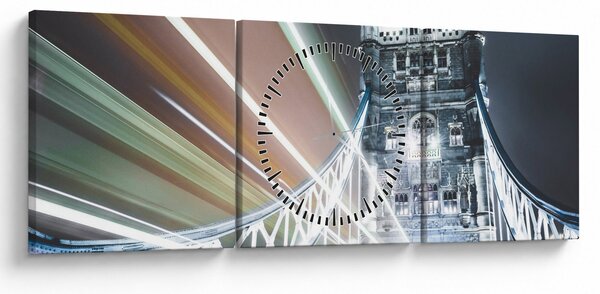 Obraz Tower Bridge (s hodinami) (90x30 cm)