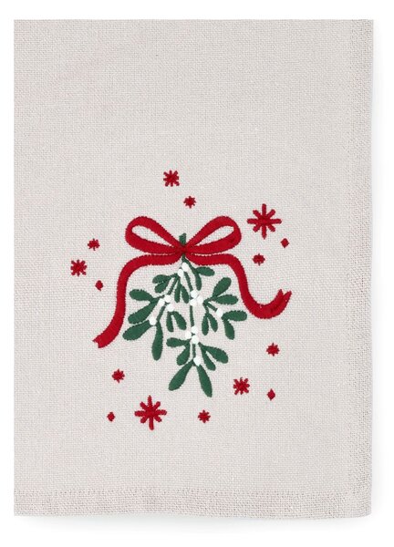 Vánoční utěrka Mistletoe Sand 70x50 cm Juna