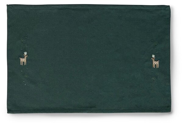 Vánoční prostírání Reindeer Green 49x32 cm Juna