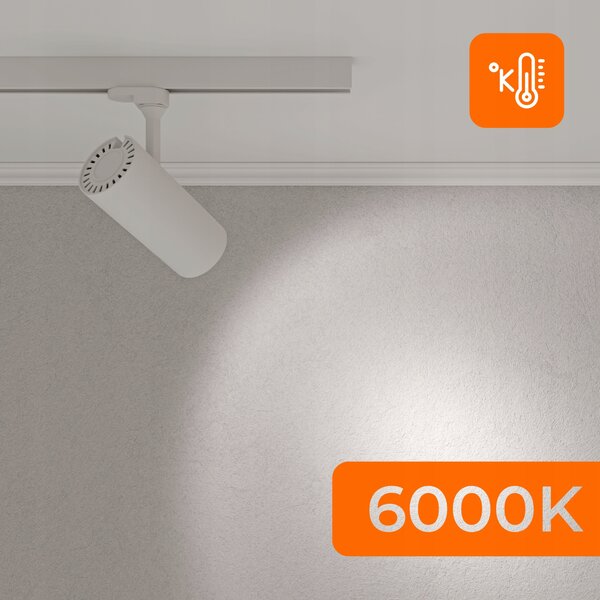Bílá LED žárovka GU10 230 V, 7 W, 600 lm, 6000 K – studená bílá