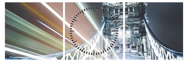 Obraz Tower Bridge (s hodinami) (90x30 cm)