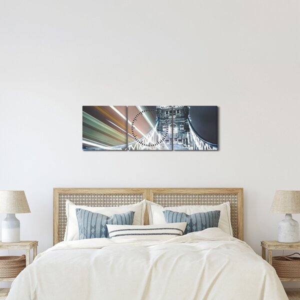 Obraz Tower Bridge (s hodinami) (90x30 cm)