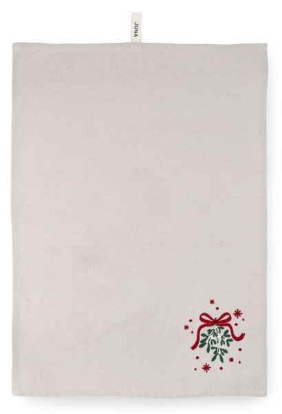 Vánoční utěrka Mistletoe Sand 70x50 cm Juna