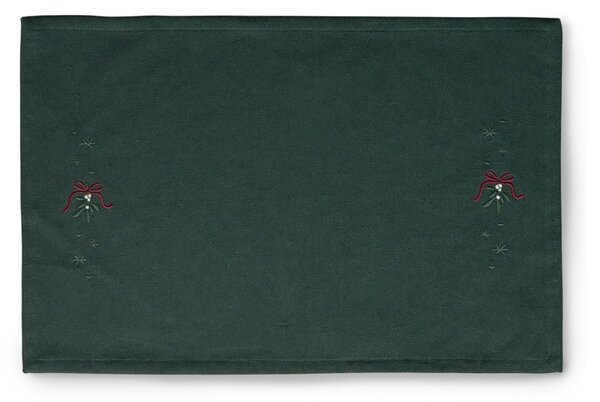 Vánoční prostírání Mistletoe Green 49x32 cm Juna