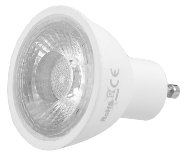 Bílá LED žárovka GU10 7 W – teplá bílá, Ø 50 mm