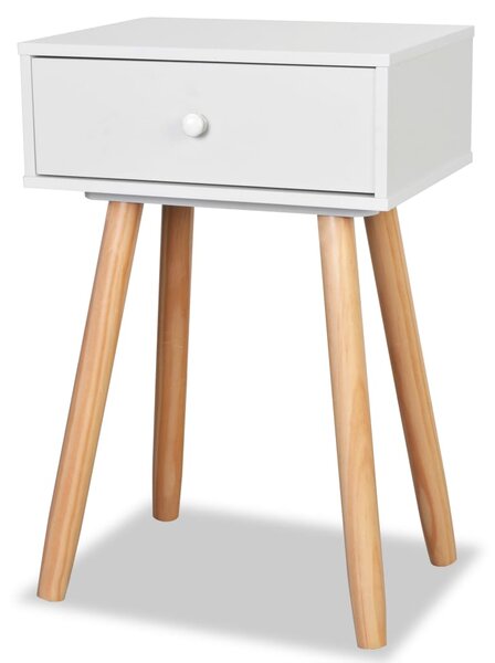 Noční stolek 2 ks masivní borovice 40 x 30 x 61 cm bílý 244740