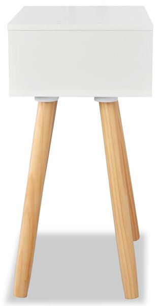 Noční stolek 2 ks masivní borovice 40 x 30 x 61 cm bílý 244740