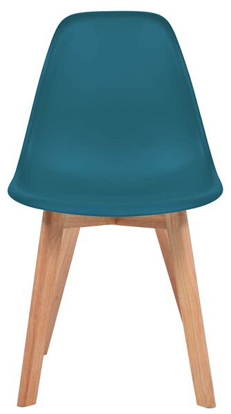 Jídelní židle 2 ks tyrkysové plast 244780