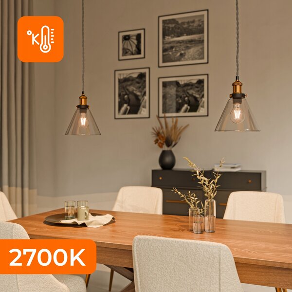 LED žárovka E27 6 W, 660 lm, 2700 K – teplá bílá