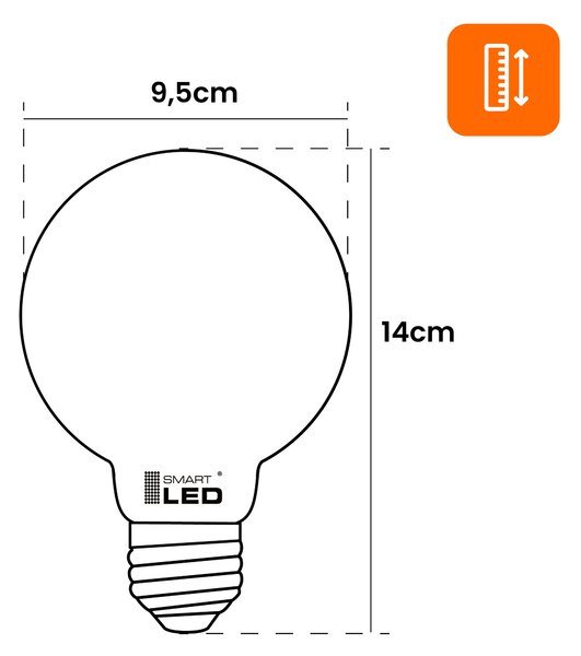 LED žárovka E27 8 W, 720 lm, 2700 K – teplá bílá