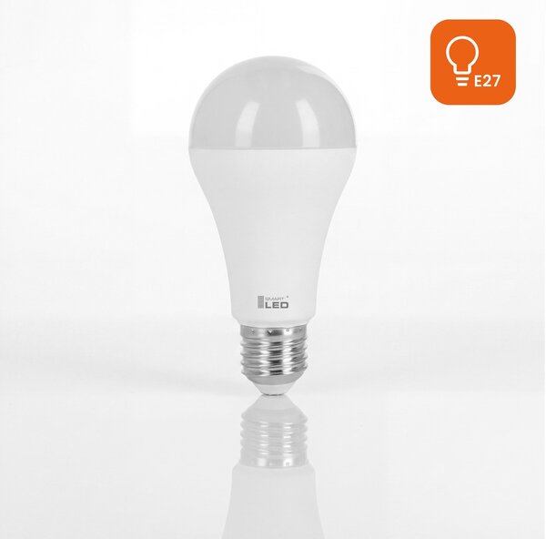 LED žárovka E27 230 V, 17 W, 1700 lm, 3000 K – teplá bílá, 13 × 6,5 cm