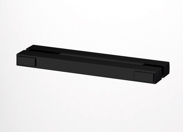 Ronal SOLINO SOLF13 skládací sprchové dveře 100 cm Šířka: 1000 mm, Profil: Černá, Sklo: Hladké čiré