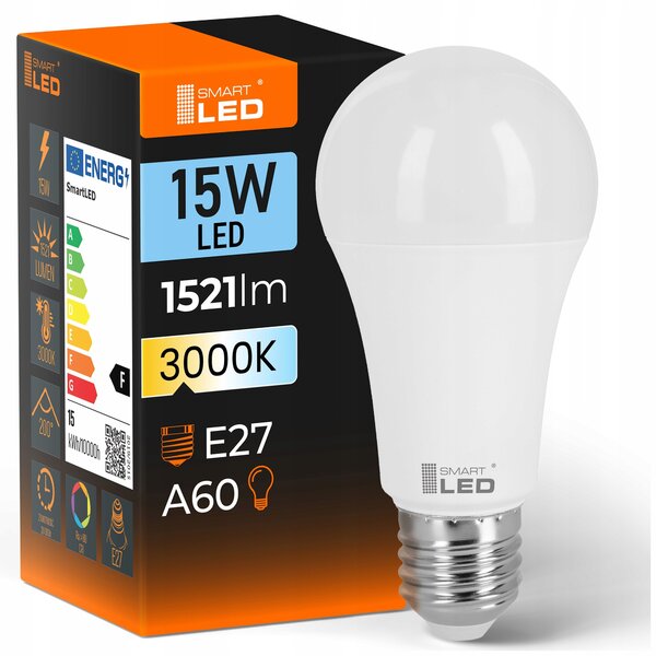 LED žárovka E27 230 V, 15 W, 1500 lm s pohybovým čidlem