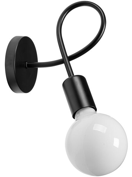 Toolight Kovová nástěnná lampa PARADISE černá 392199