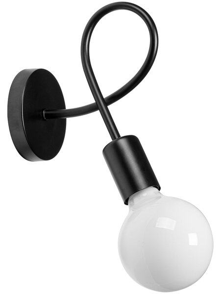 Toolight Kovová nástěnná lampa PARADISE černá 392199