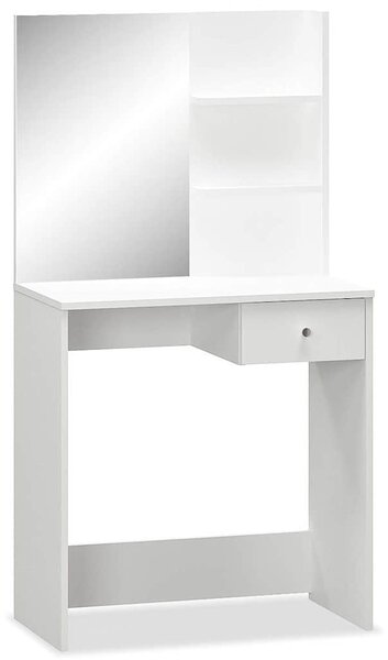 Toaletní stolek kompozitní dřevo 75 x 40 x 141 cm bílý 244861