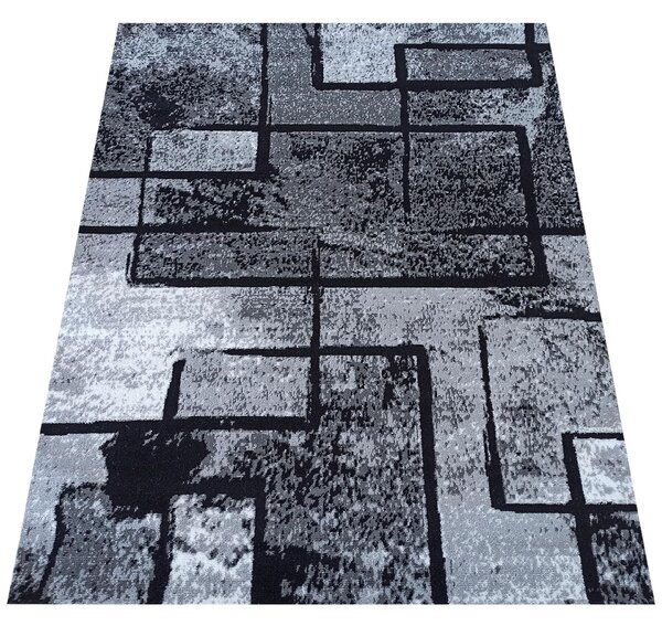 Makro Abra Moderní kusový koberec Soho 15 Geometrický šedý Rozměr: 120x170 cm