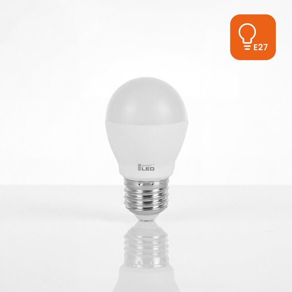 LED žárovka E27 10 W, 900 lm, 6000 K – studená bílá, stmívatelné, Ø 45 mm
