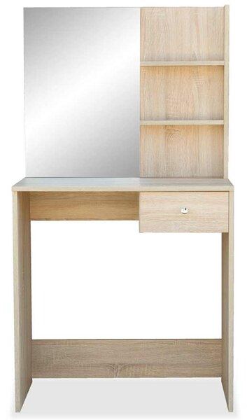 Toaletní stolek kompozitní dřevo 75 x 40 x 141 cm dub 244862