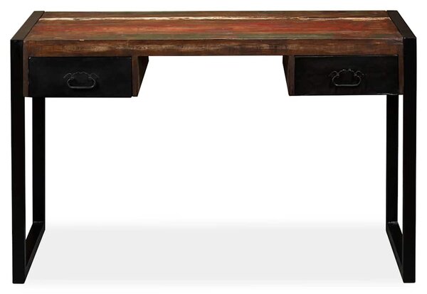 Psací stůl s 2 zásuvkami masivní recyklované dřevo 120x50x76 cm 244905