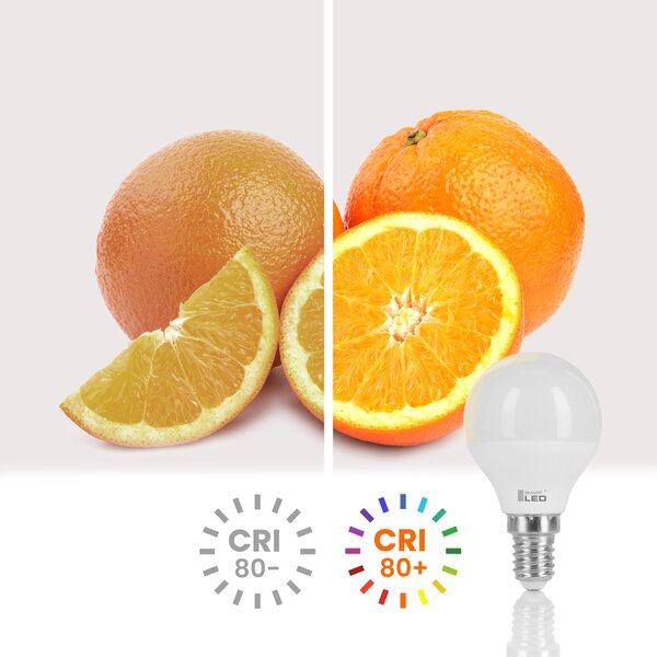 LED žárovka E14 230 V, 3 W, 270 lm, 3000 K – teplá bílá, stmívatelné, Ø 45 mm