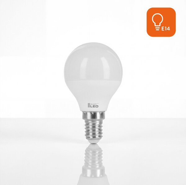 LED žárovka E14 230 V, 3 W, 270 lm, 3000 K – teplá bílá, stmívatelné, Ø 45 mm