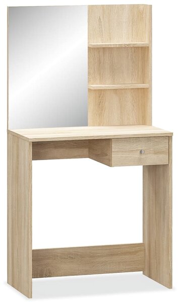 Toaletní stolek kompozitní dřevo 75 x 40 x 141 cm dub 244862