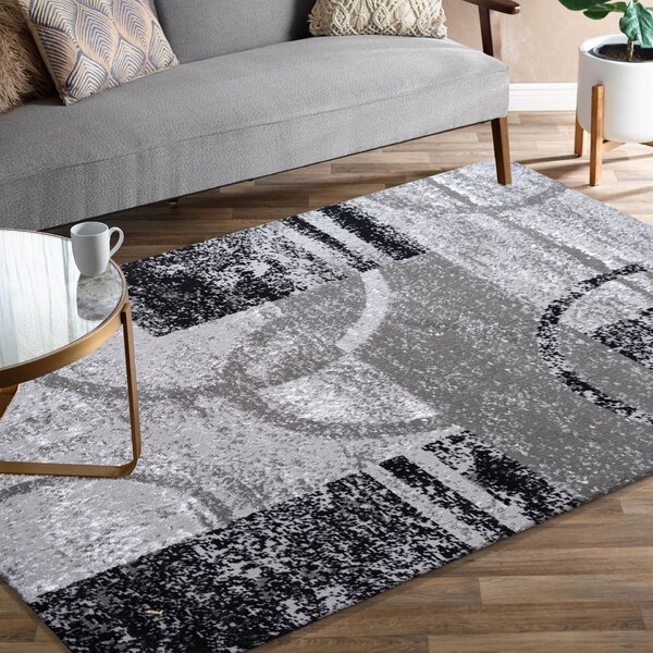 Makro Abra Moderní kusový koberec Soho 19 Geometrický šedý Rozměr: 120x170 cm