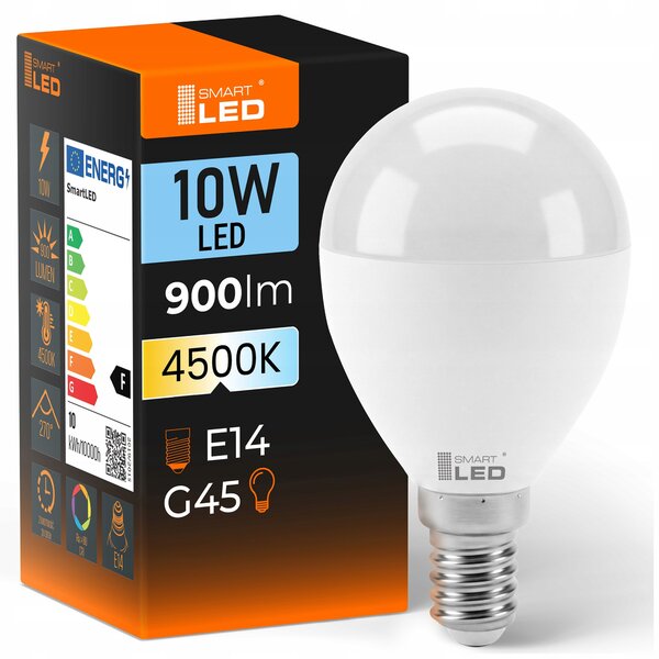 LED žárovka E14 10 W, 900 lm, 4500 K – neutrální bílá