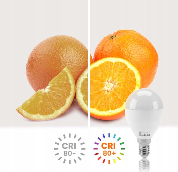 LED žárovka E14 230 V, 10 W, 900 lm, 3000 K – teplá bílá, stmívatelné, Ø 45 mm