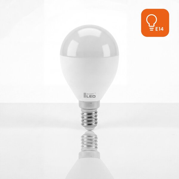 LED žárovka E14 230 V, 10 W, 900 lm, 3000 K – teplá bílá, stmívatelné, Ø 45 mm