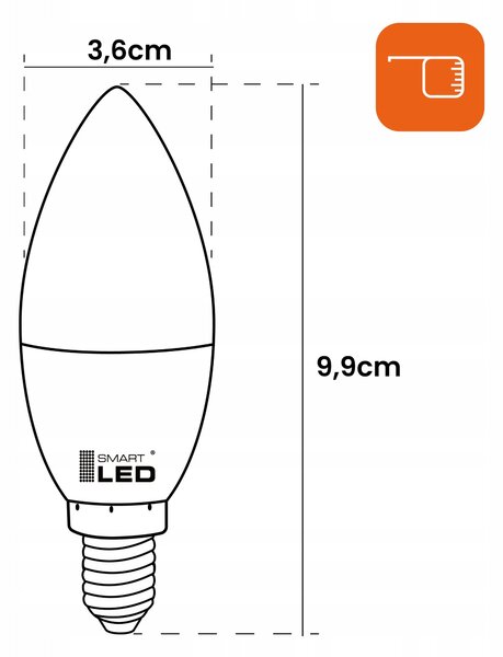 LED žárovka E14 3 W, 270 lm, 3000 K – teplá bílá