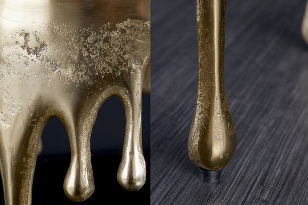 Designový odkládací stolek LIQUID LINE 51 CM GOLD Nábytek | Doplňkový nábytek | Odkládací stolky