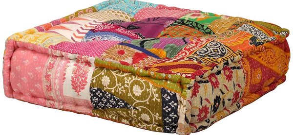 2místný modulární pouf patchwork textil 244985