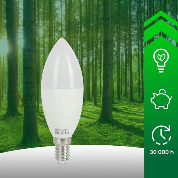 LED žárovka E14 10 W, 900 lm, 3000 K – teplá bílá, úhel 220°